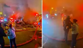 Fuerte incendio afecta viviendas en Villa El Salvador: al menos 8 unidades de bomberos atienden la emergencia
