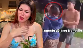 La 'Uchulú' protagoniza tensa discusión con su novio en plena calle tras encontrarlo con otra mujer: "¿Qué tienes con él?"