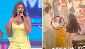 Actriz mexicana le hace desplante a Laura Huarcayo y la rechaza al momento de despedirse en vivo