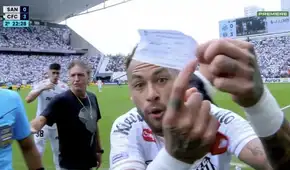Neymar pierde el control en pleno partido de Santos: árbitro lo sacó por error en el cambio, pero no lo dejó volver