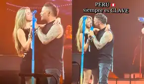 Stephanie Cayo sorprende al cantar en concierto de Alejandro Sanz, pero usuarios la cuestionan: “Parecía que le quería quitar el micrófono”