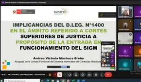 Corte de La Libertad y Sunarp realizaron taller sobre publicidad registral