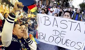 Miles salen a las calles en Bolivia para exigir el fin de bloqueos tras muertes y desabastecimiento