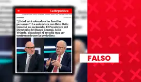 ¡CUIDADO! Clonan web de La República para difundir entrevista falsa de Julio Velarde y cometer estafas