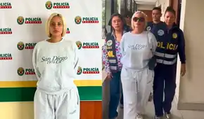 Enmarrocada y bajo fuerte resguardo policial: así fue la detención de Nadeska Widausky por el delito de proxenetismo y trata de personas