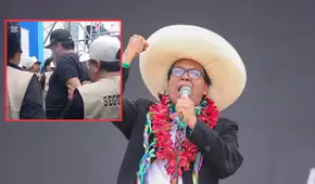 Resguardo de Roberto Sánchez detiene a hombre armado durante mitin en Huaral