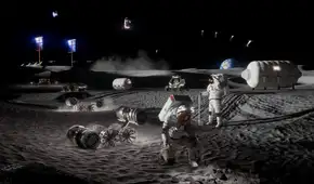 La NASA revela sus planes para instalar una base lunar permanente: módulos de aterrizaje, vehículos exploradores y drones