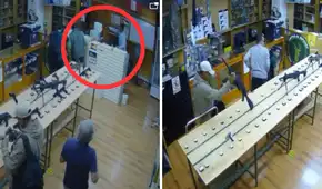 Asaltan tienda de armas en Surco y roban 29 pistolas, escopetas y carabinas
