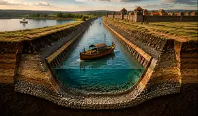 El canal artificial del Imperio Romano hallado en Alemania que conectaba un río y fortalecía rutas militares hace 2.000 años