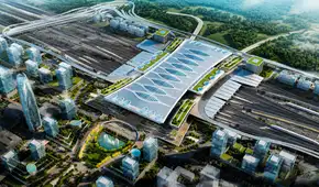 China posee la estación de trenes de alta velocidad más grande del mundo: costó US$7.800 millones y moviliza 16.000 pasajeros por hora