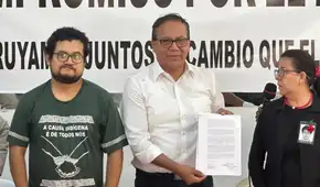 Roberto Sánchez firma compromiso con organizaciones sociales para derogar leyes procrimen y de impunidad