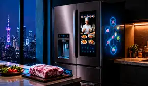 China presenta una refrigeradora inteligente 5G que congela ultrarrápido a -70 °C, con chefs online en vivo y 780 L de capacidad
