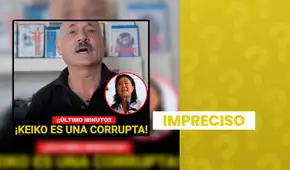 Actor Gustavo Bueno sí advirtió que un gobierno de Keiko Fujimori sería un peligro para la democracia, pero video no es actual: corresponde a las Elecciones 2021