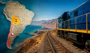 El histórico ferrocarril de 440 km que Chile construyó hace 113 años para dar acceso al mar a Bolivia: costó más de US$300 millones