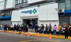 Largas colas por trámite presencial y sin citas en Migraciones: ciudadanos esperan horas para obtener pasaportes
