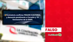 No, la Contraloría no confirmó un ‘fraude’ electoral ni denunció penalmente a Piero Corvetto