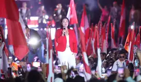 Barra de Universitario rechaza cierre de campaña de Keiko: "Por memoria, justicia y dignidad, Fujimori nunca más"