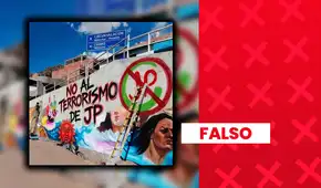 Es falso que se haya pintado este mural en contra de Juntos por el Perú en Puno: imagen original fue alterada con IA