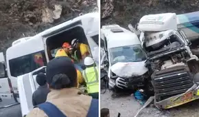 Múltiple choque en Huarochirí deja varios heridos y bloquea el tránsito en la Carretera Central