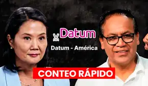 Conteo rápido al 100%: Roberto Sánchez con 50,14% y Keiko Fujimori con 49,86%, según Datum