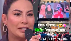 Club de fans de Pamela López impacta al revelar la exorbitante suma de dinero que pagó para que la trujillana aparezca en Times Square