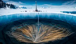 Científicos hallan bajo 3 km de hielo en la Antártida una estructura en forma de abanico que explicaría la ruptura de un supercontinente