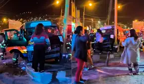 Triple choque entre bus, combi y camioneta deja 1 fallecido y siete heridos en la avenida Túpac Amaru en Carabayllo