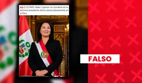 Es falso que Keiko Fujimori haya sido declarada oficialmente presidenta del Perú