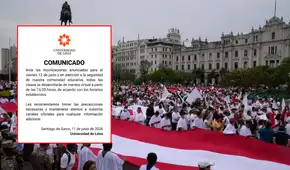 Estas universidades tendrán clases virtuales este viernes 12 de junio por marcha en el Centro de Lima