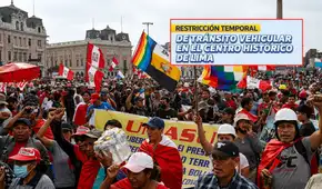 Marcha ‘La toma de Lima’: Municipalidad oficializa desvíos y restricciones vehiculares en el Centro Histórico por movilizaciones