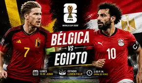 Bélgica - Egipto: fecha, hora y canal de tv dónde ver el partido por el Mundial 2026