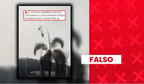 Es falso que este video corresponda al accidente de Gaspi y Oliver Tree en Brasil: se trata de una colisión de helicópteros de la marina de Malasia en 2024
