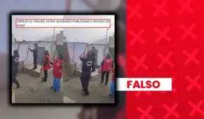 Retirar propaganda electoral un día antes de las elecciones no constituye “fraude”, como se afirmó en un viral