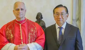 Presidente José Balcázar se reunió con el Papa León XIV en el Vaticano