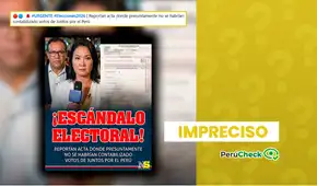 Es impreciso que la ONPE no contabilizó 106 votos a favor de Roberto Sánchez en un acta de Loreto