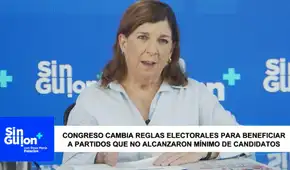 Rosa María Palacios sostiene que el Congreso modificó la ley electoral para favorecer a Fuerza Popular y Obras