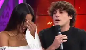 Renato Rossini Jr. reaparece con Samahara Lobatón en televisión tras pasar la noche juntos: "Si me beso con ella, ¿por qué nos tendrían que juzgar?"