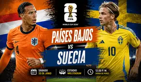 ¿A qué hora y dónde ver Países Bajos vs Suecia EN VIVO por el Mundial 2026?