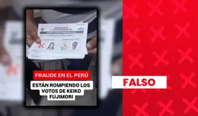 Es falso que tras la segunda vuelta se hayan roto cédulas marcadas a favor de Keiko Fujimori: se trataba de material no utilizado y su destrucción forma parte del protocolo de la ONPE