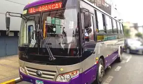 ¡Atención usuarios! Corredor Morado desvía ruta por manifestación en Av. Abancay en el centro de Lima