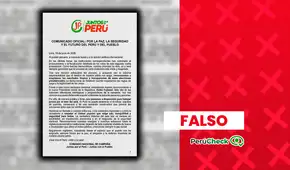 Es falso que Juntos por el Perú haya reconocido una victoria de Keiko Fujimori mediante un comunicado