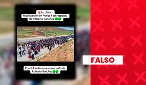 Este viral no corresponde a una movilización a favor de Roberto Sánchez en Puno, sino a la ‘Marcha comunal por la vida’ realizada en Bolivia en 2025
