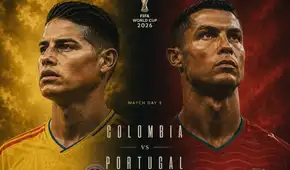 ¿A qué hora juega Colombia vs Portugal EN VIVO, con Cristiano Ronaldo, el partido del Mundial 2026?