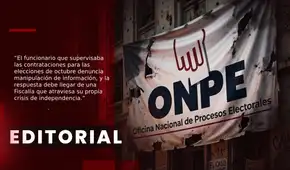 El caso ONPE exige celeridad y garantías