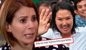 Karina Calmet celebra triunfo de Keiko Fujimori y le llueven críticas: "Aún sabiendo lo que hizo el dictador de su padre lo idolatra"
