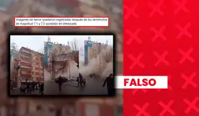 Este video no muestra el colapso de un edificio como consecuencia de los últimos terremotos en Venezuela: en realidad, data de 2023 y fue grabado en Turquía