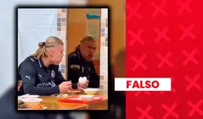 Video de Erling Haaland “asustándose” al ver su reflejo en un espejo no es real: se trata de un montaje elaborado con inteligencia artificial