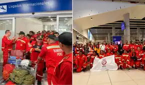 Bomberos peruanos del Grupo USAR regresan al país tras apoyar misión de rescate por terremotos en Venezuela: "Hemos dado lo mejor de nosotros"