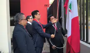 Corte de Piura realizó ceremonia de izamiento del Pabellón Nacional por Fiestas Patrias