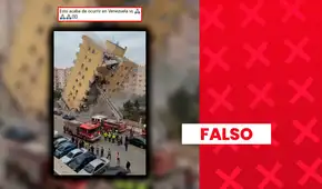 No es real este video del supuesto colapso de un edificio a causa de los últimos terremotos en Venezuela: fue generado con inteligencia artificial